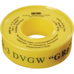 Ruban d’étanchéité en PTFE noyau jaune, douille jaune Rouleau ULITH