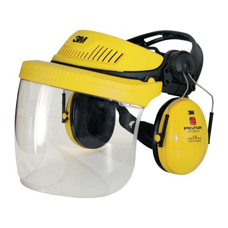 Combinaison de protect.faciale/auditive G5V5F1H51 Visière transparente PC EN 166 EN 352-1-3 1 pce/UE Combinaison de protect.faciale/auditive G5V5F1H51 Visière transparente PC EN 166 EN 352-1-3 1 pce/UE
