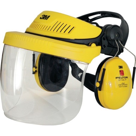 Combinaison de protect.faciale/auditive G5V5F1H51 Visière transparente PC EN 166 EN 352-1-3 1 pce/UE