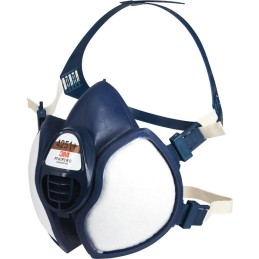 Masque contre les solvants avec sangles de tête 4 points d’accroche  3M