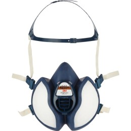 Masque p. peinture au pistolet avec sangles de tête 4 points d’accroche  3M