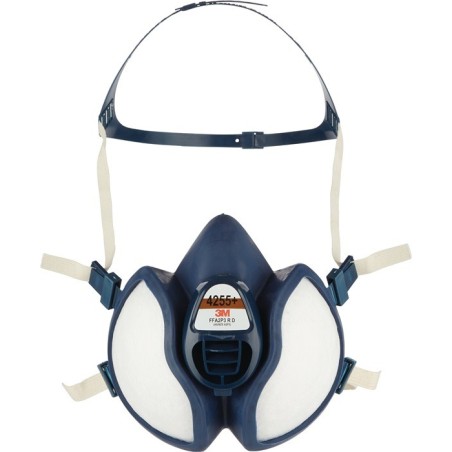 Masque p. peinture au pistolet avec sangles de tête 4 points d’accroche  3M