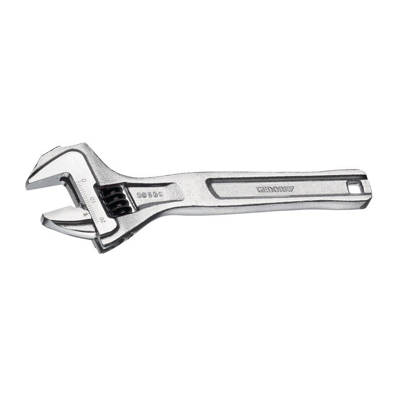 Clé à molette GEDORE 60 S 8 C maxi. 25 mm longueur 207 mm avec graduation de réglage GEDORE