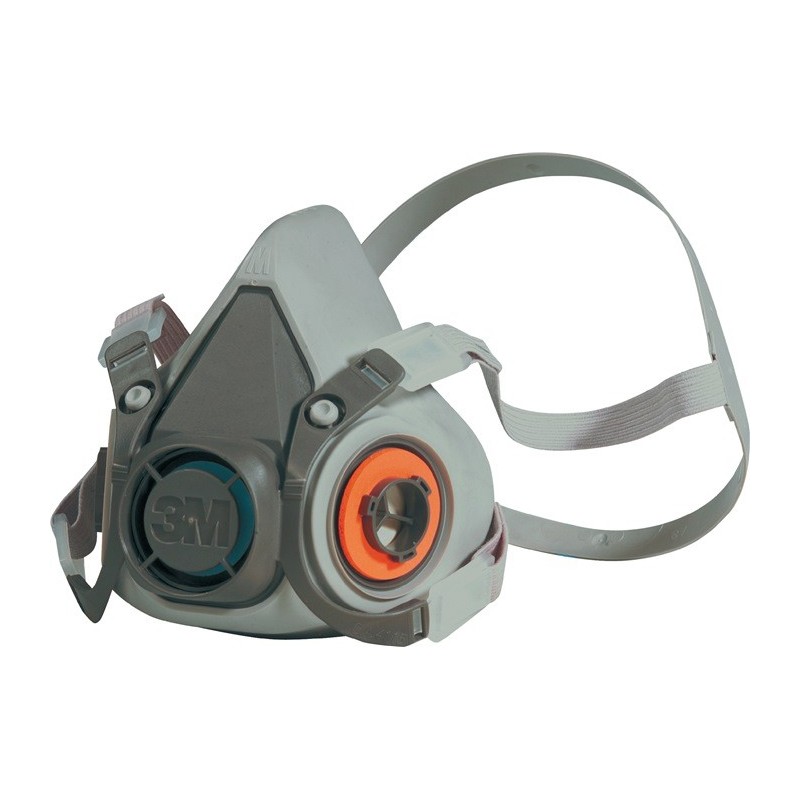 Demi-masque de protection respiratoire 6200 – Série 6000 EN 140 sans filtre M 1 pce/UE 3M Demi-masque de protection respiratoire 6200 – Série 6000 EN 140 sans filtre M 1 pce/UE 3M