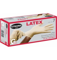 Gants jetables Male T. L (9) beige clair Latex EN 455 cat. I 1 boîte