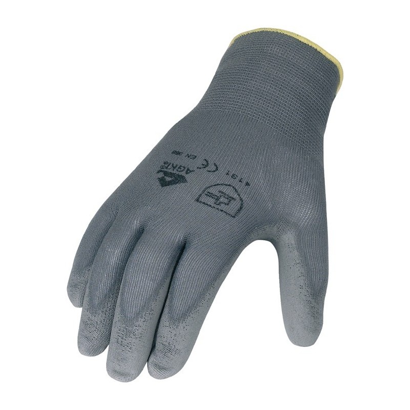 Gants EN 388 cat. II T. 10 gris nylon avec polyuréthane EN 388 cat. II 12 paires ASATEX Gants EN 388 cat. II T. 10 gris nylon avec polyuréthane EN 388 cat. II 12 paires ASATEX