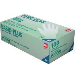 Gants jetables Basic Plus taille L beige clair Latex EN 455 cat. I 1 boîte AMPRI