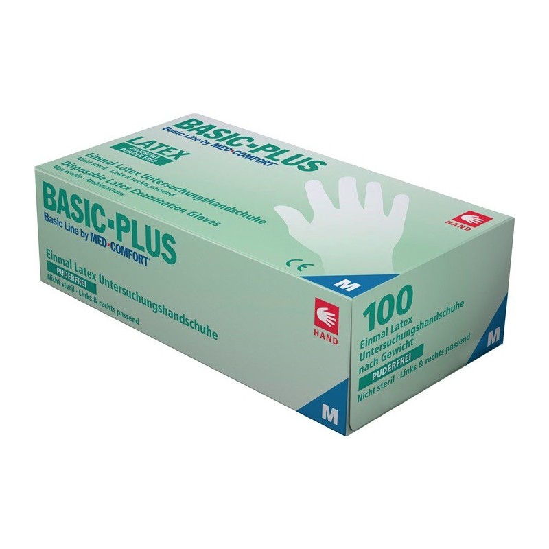 Gants jetables Basic Plus taille L beige clair Latex EN 455 cat. I 1 boîte AMPRI Gants jetables Basic Plus taille L beige clair Latex EN 455 cat. I 1 boîte AMPRI
