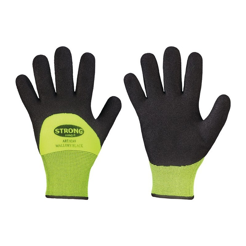 Gants de protection contre le froid Mallory/Black taille 10 noir/jaune 100% nylon (ext.) Gants de protection contre le froid Mallory/Black taille 10 noir/jaune 100% nylon (ext.)