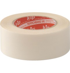 Ruban adhésif textile pour moquette 342 longueur 25 m largeur 50 mm beige rouleau KIP