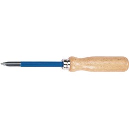 Racloir de mécanique de précision  L. lames 85mm trois dents 7 mm avec manche en bois   RENNSTEIG