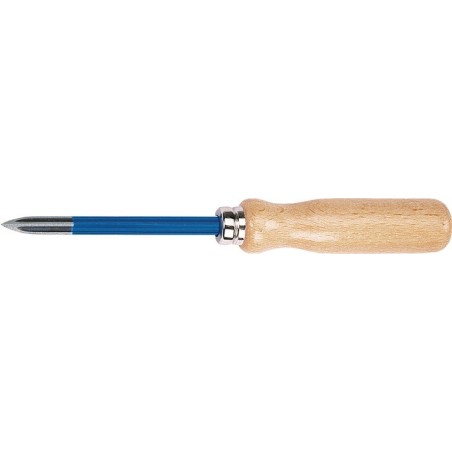 Racloir de mécanique de précision  L. lames 85mm trois dents 7 mm avec manche en bois   RENNSTEIG