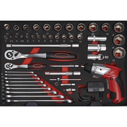 Assortiment d outils 136 pièces dans une mallette en aluminium NOW