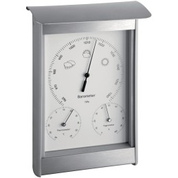 Station météorologique H215xl145xP70 mm argent/blanc aluminium/plastique pour int./ext. TFA
