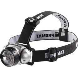 Lampe frontale à LED pour piles 3 x AAA Micro durée déclair.10h portée déclair.30m IPX4 ABS-boîtier PROMAT