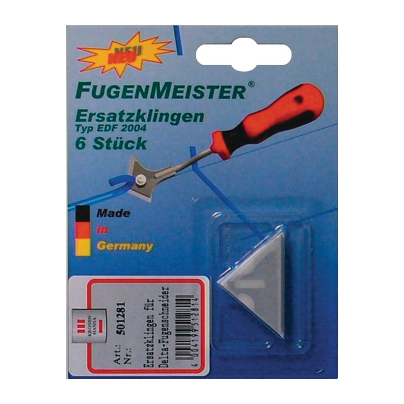 Lame de rechange Fugenmeister Delta 6 pièces sur carte LS