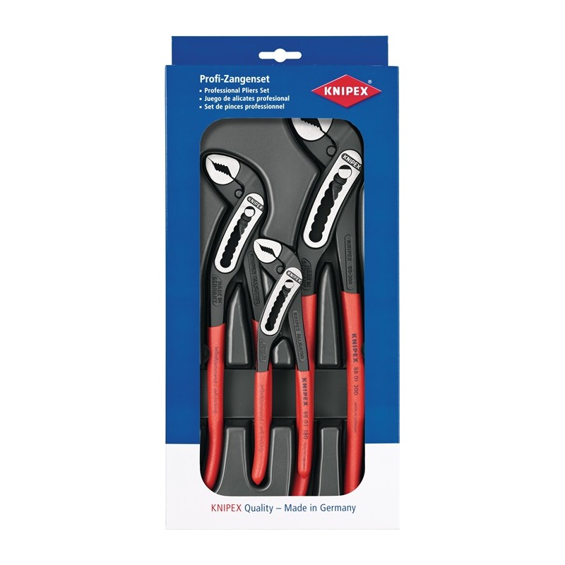 Jeu de pinces KNIPEX Alligator® contenu 3 pièces poli pièce en plastique emboutie KNIPEX Jeu de pinces KNIPEX Alligator® contenu 3 pièces poli pièce en plastique emboutie KNIPEX