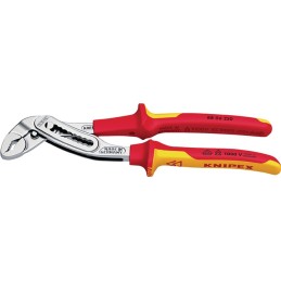 Pince multiprises KNIPEX Alligator® longueur 250 mm envergure 46 mm chromé VDE gaines multicomposant KNIPEX