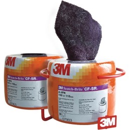 Pad à main Scotch Brite CF-SR L115xl150 mm very fine 400 violet 3M