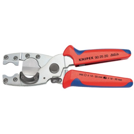 Coupe-tubes pour D. canalisations 12-25/18-35 mm L. 210 mm acier électr. chrome vanadium KNIPEX