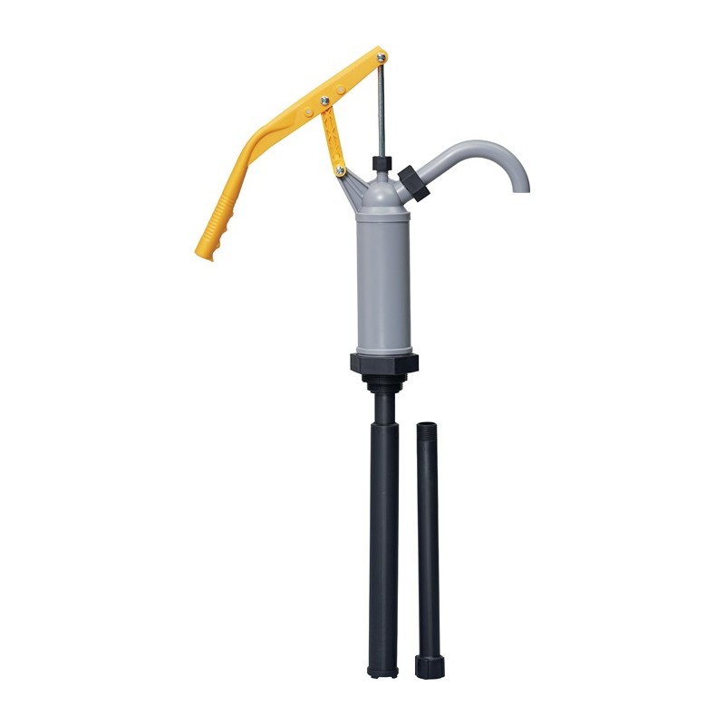 Pompe manuelle pour fûts PP huile de ch./diesel/pétrole/huile hydr. 400-900 mm 16 l/min. REILANG Pompe manuelle pour fûts PP huile de ch./diesel/pétrole/huile hydr. 400-900 mm 16 l/min. REILANG