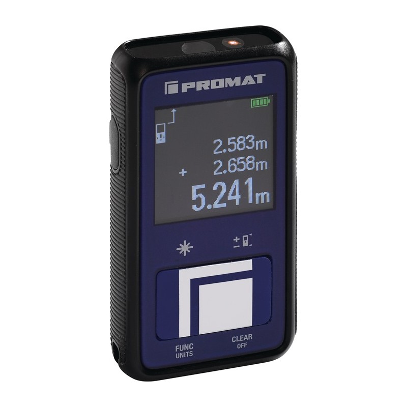 Télémètre laser 30 m ± 3 mm IP 54 PROMAT Télémètre laser 30 m ± 3 mm IP 54 PROMAT
