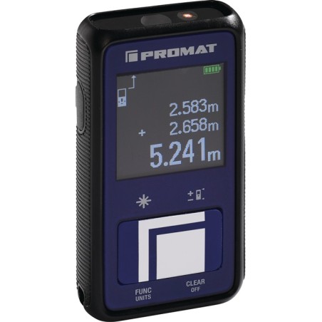 Télémètre laser 30 m ± 3 mm IP 54 PROMAT