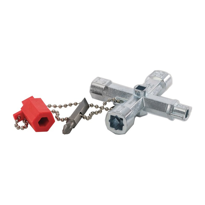 Clé d'armoire de commande Doublehead Key 10 fonctions fonctions avec adaptateur dembout Clé d'armoire de commande Doublehead Key 10 fonctions fonctions avec adaptateur dembout