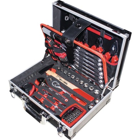 Assortiment d outils 105 pièces dans une mallette en aluminium NOW