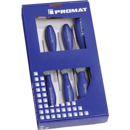 ne Jeu de tournevis 6 pcs. TORX® poignée multicomposante Lame ronde PROMAT