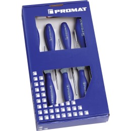 Jeu de tournevis 7 pcs. TORX® poignée multicomposante Lame ronde PROMAT