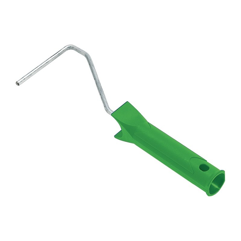 Petit étrier à rouleau longueur 400 mm pour cylindres 100 mm D. 6 mm galvanisé manche plastique Petit étrier à rouleau longueur 400 mm pour cylindres 100 mm D. 6 mm galvanisé manche plastique