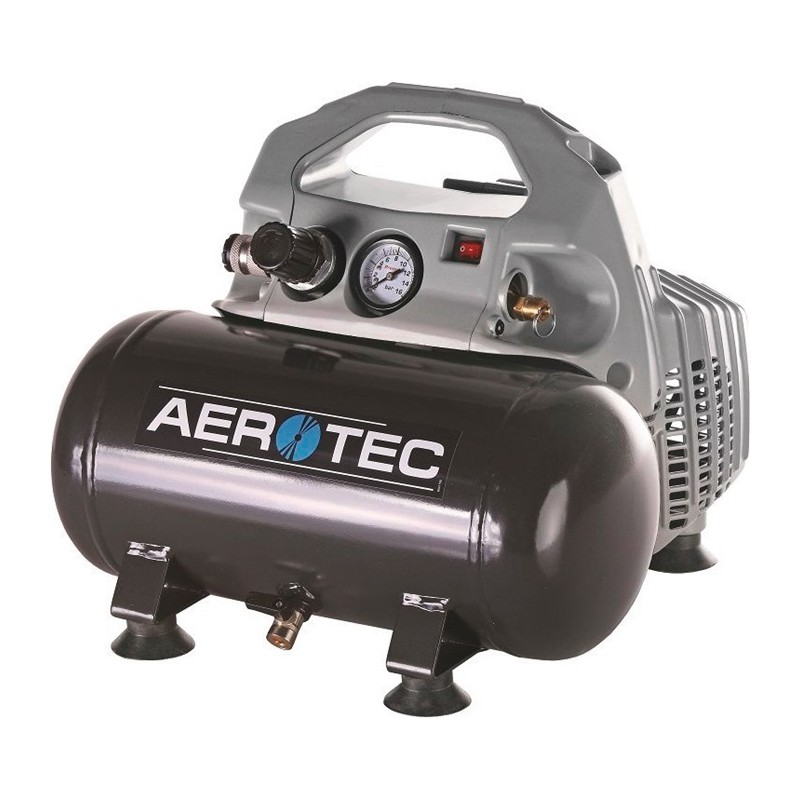 Compresseur Aerotec Airliner Silent 70 l/min 0,3 kW 6 l AEROTEC Highlights Compresseur Aerotec Airliner Silent 70 l/min 0,3 kW 6 l AEROTEC Highlights