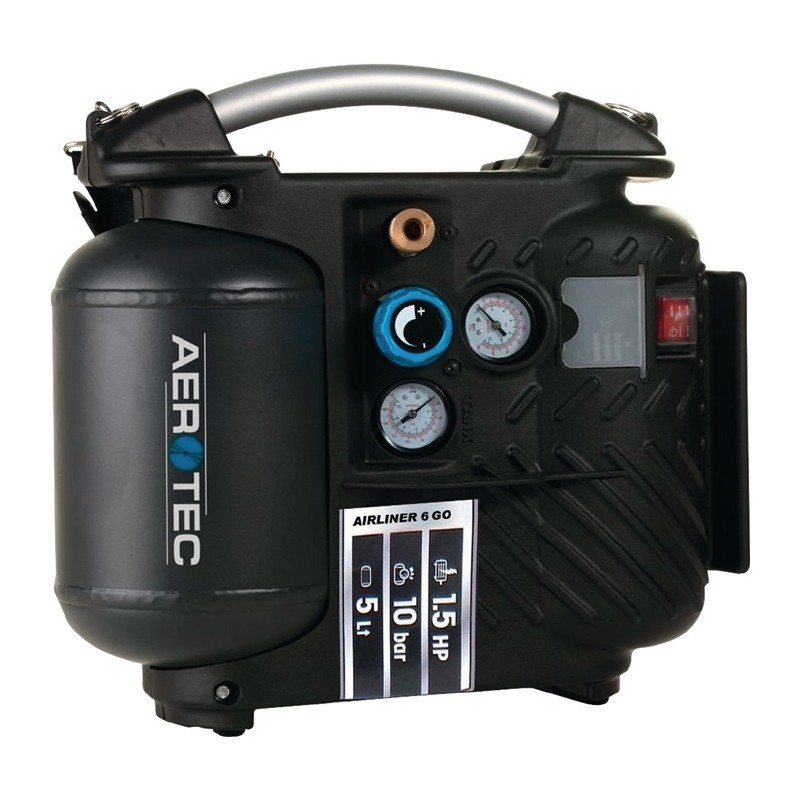 Compresseur Aerotec Airliner 5 GO 200 l/min 1,1 kW 5 l AEROTEC Highlights Compresseur Aerotec Airliner 5 GO 200 l/min 1,1 kW 5 l AEROTEC Highlights