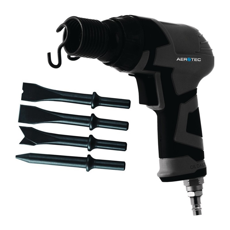 Marteau burineur pneumatique CSP 150 Set 4500 min-¹ 6 pans de 11 mm 4-5 J AEROTEC Marteau burineur pneumatique CSP 150 Set 4500 min-¹ 6 pans de 11 mm 4-5 J AEROTEC