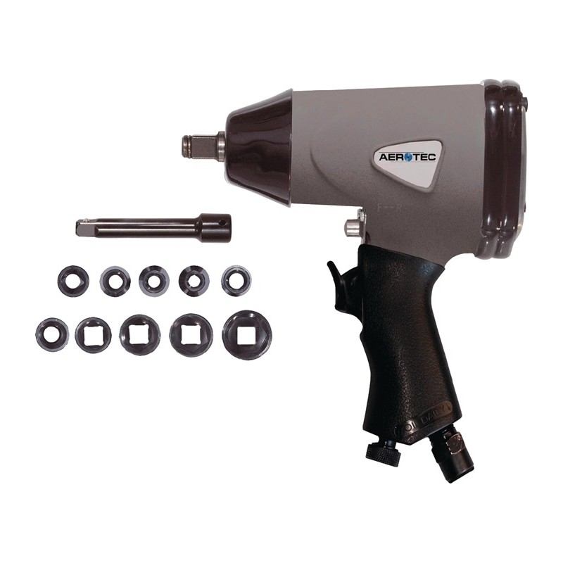 Tournevis à frapper pneumatique 1/2 po. ST 12,5 mm (1/2 po.) carré 345 Nm AEROTEC Tournevis à frapper pneumatique 1/2 po. ST 12,5 mm (1/2 po.) carré 345 Nm AEROTEC