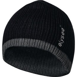 Bonnet tricoté Ole universel noir/gris 100 % polyacrylique, rembourrage : 100 % ELYSEE