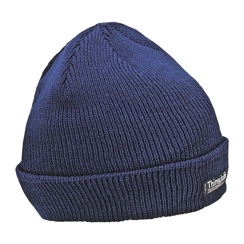 Bonnet de travail Thinsulate universel bleu foncé 100 % polyacrylique TERRAX Bonnet de travail Thinsulate universel bleu foncé 100 % polyacrylique TERRAX