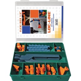 Kit tuyaux pour lubrifiant réfrigérant taille 1/4 po. 29 pièces LOC-LINE