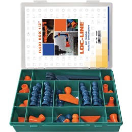 Kit Tuyaux lubrifiant réfrigérant taille 1/2 po. 30 pièces LOC-LINE