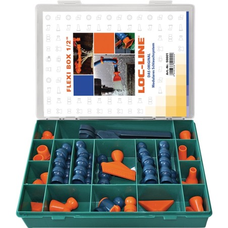 Kit Tuyaux lubrifiant réfrigérant taille 1/2 po. 30 pièces LOC-LINE