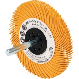 Brosse-disque radiale BB-ZS type C D. 50,8 mm granulation 80 jaune 15000 min-¹ 3M