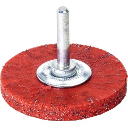 Brosse plate D. 60 mm épaisseur de fil 0,3 mm acier 8 mm 15000 min-¹ LESSMANN