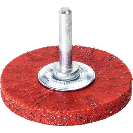 Brosse plate D. 60 mm épaisseur de fil 0,3 mm acier 8 mm 15000 min-¹ LESSMANN