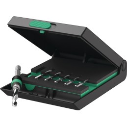 Jeu d’embouts de taraudage combiné  7 pces HSS 1/4 po. 6 pans boîte en plastique  WERA