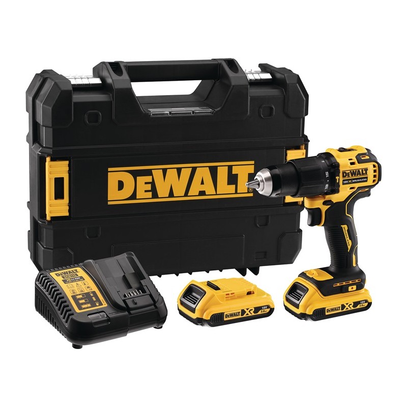 Visseuse-perceuse à percussion sans fil DCD 709 D2T 18 V 2 Ah 13 mm 1,5-13 mm DEWALT Visseuse-perceuse à percussion sans fil DCD 709 D2T 18 V 2 Ah 13 mm 1,5-13 mm DEWALT