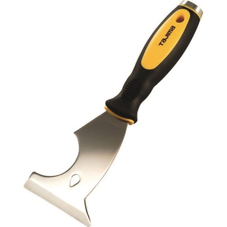 Spatule multifonction largeur 75 mm acier antirouille avec extract. de clous Poignée bicomposant TAJIMA