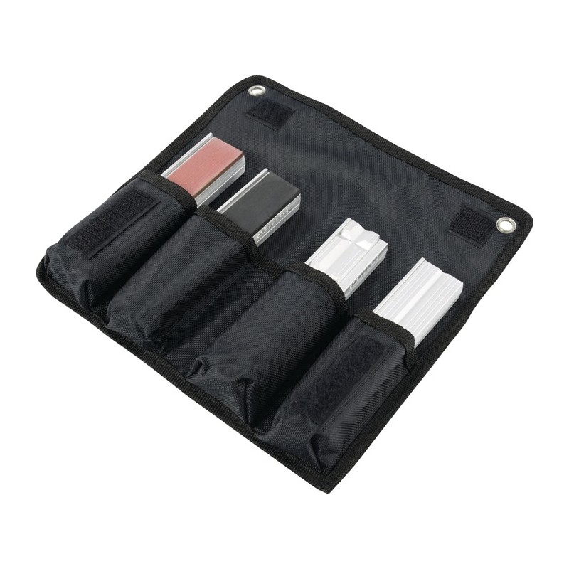 Jeu de mors serre-tubes/de protection pour largeur de mâchoire 100 mm 8 pièces dans pochette aluminium HEUER Jeu de mors serre-tubes/de protection pour largeur de mâchoire 100 mm 8 pièces dans pochette aluminium HEUER