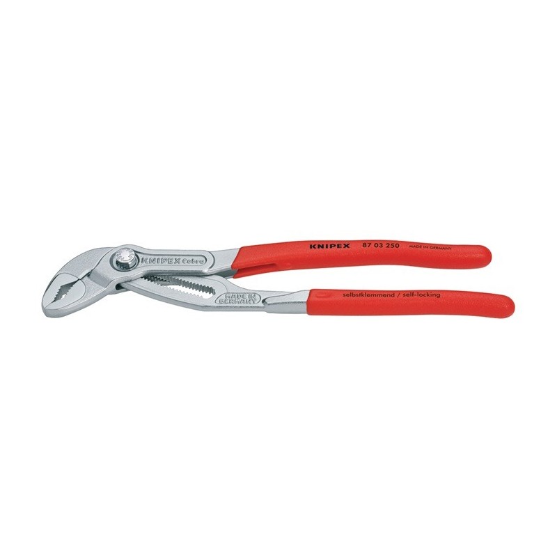 Pince KNIPEX multiprises Cobra® longueur 180 mm envergure 36 mm chromé revêtement en plastique KNIPEX