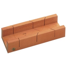 Boîte à onglets L300xl62xH37 mm bois de hêtre verni ECE